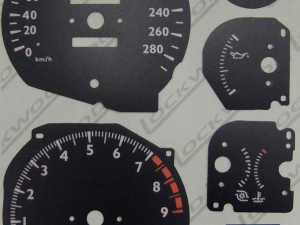 GTO. KMH Dial for exported vehicle. Part No. 8093
