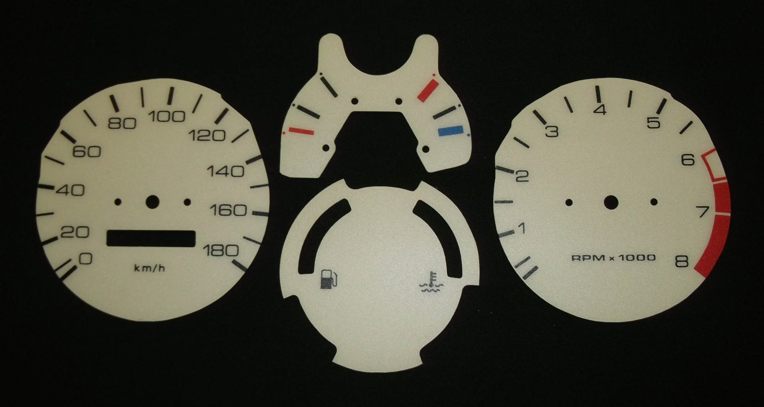 Mini. KMH Cream Dial Faces. Part No. 8170