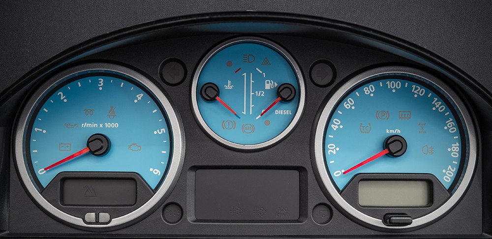 Land Rover Defender White, Red, or Blue KMH Replacement Dial. Part No. 8314W / 8314R / 8314B / 8314G / 8314I - Image 5