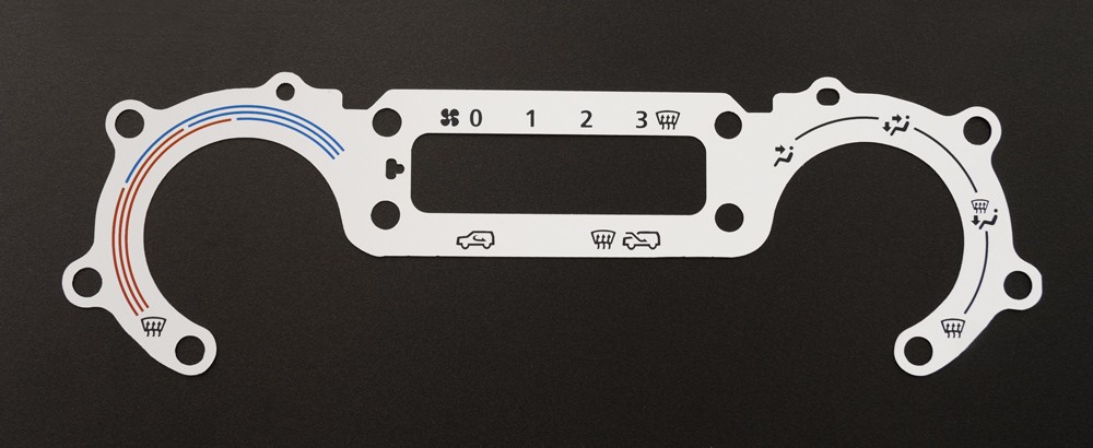 Land Rover Defender White / Cream Heater Panel Replacement Dial. Part No. 8373 - Image 2