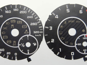 CLA 45 AMG. KMH Dial for exported vehicle. Part No. C1127