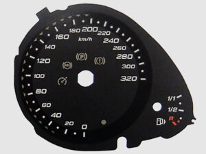 RS4. MPH to Kmh Conversion Dial for imported vehicle. Part No. C1152