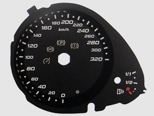 C1152 Audi RS4 KMH Speedo
