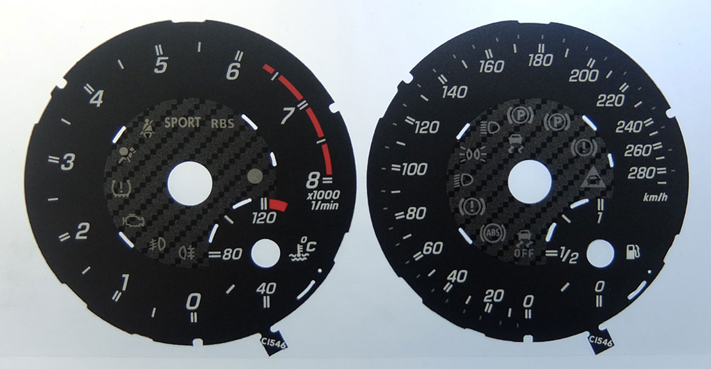 G63 AMG. KMH Dial for imported/exported vehicle. Part No. C1546