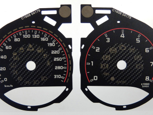 Mercedes C63 AMG, MPH to KMH Conversion Dial for imported / exported vehicle. Part No. C1608