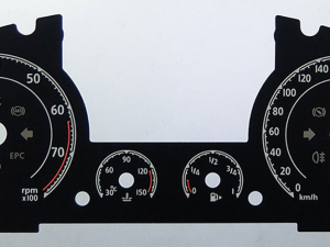 Bentley Continental, MPH to KMH Conversion Dial for imported / exported vehicle. Part No. C1719