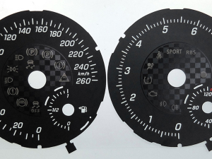 Mercedes CLA AMG, MPH to KMH Conversion Dial for imported / exported vehicle. Part No. C1762
