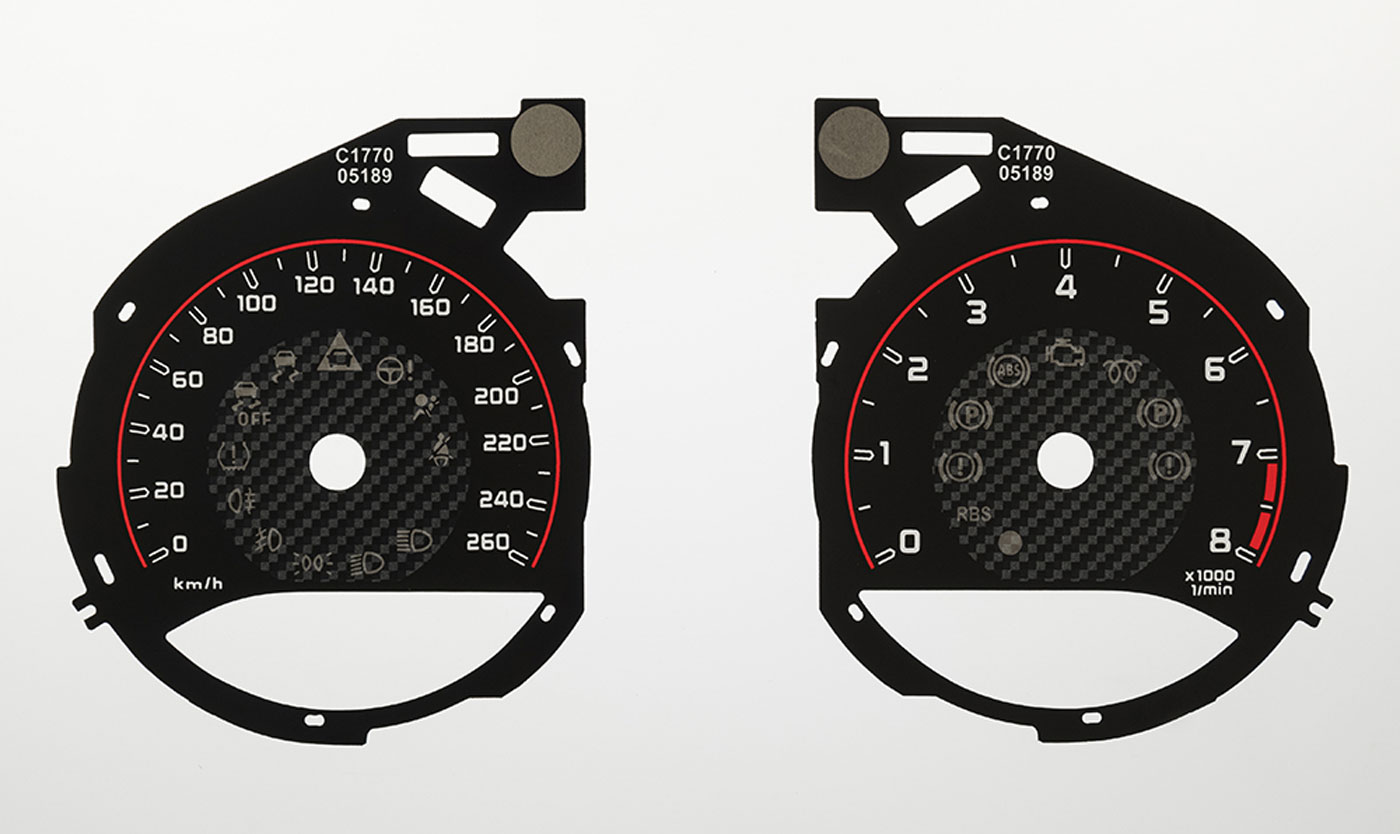 Mercedes C200 (AMG Style) MPH to KMH Conversion Dial for imported / exported vehicle. Part No. C1770