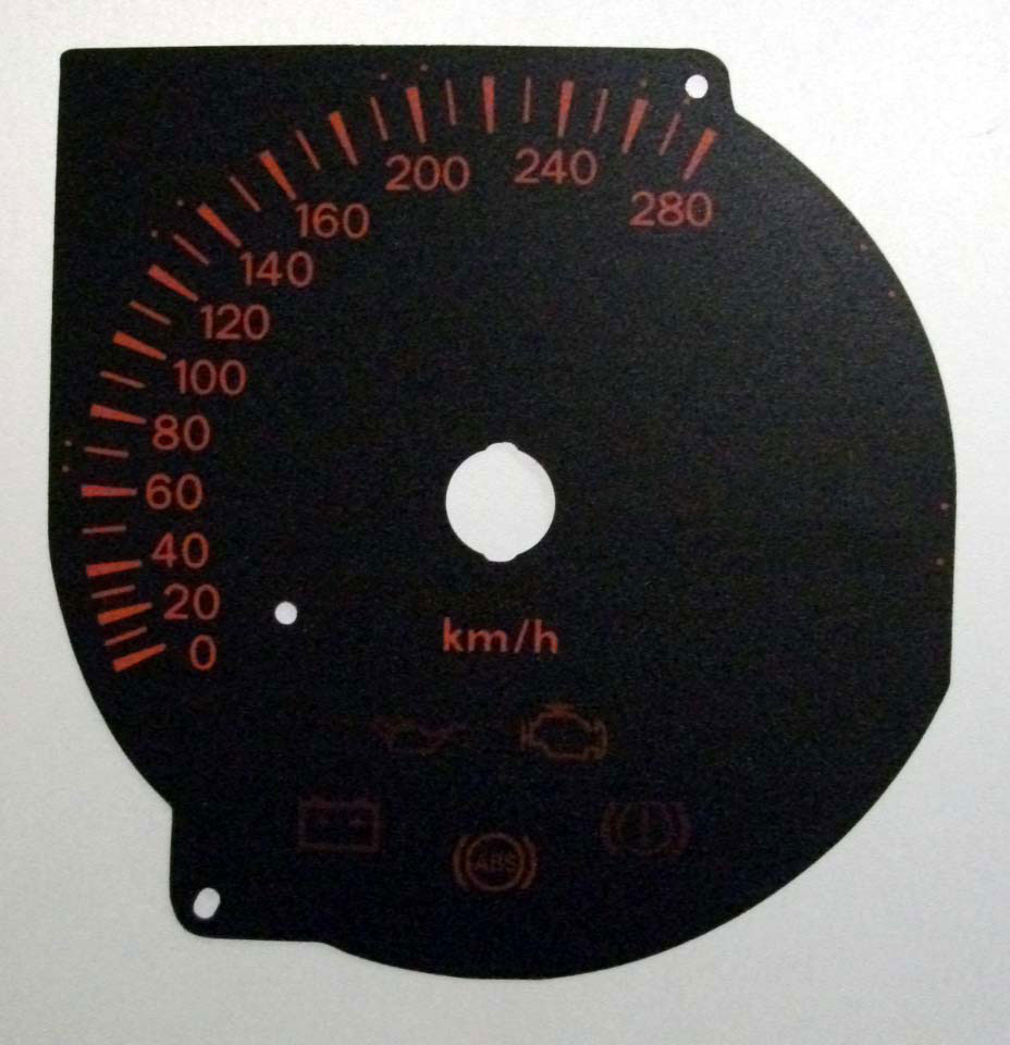 Lancer Evolution (Evo) 7, 8 and 9. KMH Dial for exported vehicle. Part No. C555