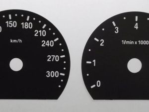M5 (F10) Released 2012. MPH to KMH Conversion Dial for imported / exported vehicle. Part No. C758