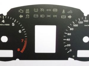 A4 and S4 MPH to KMH Conversion Dial for imported vehicle. Part No. C1034