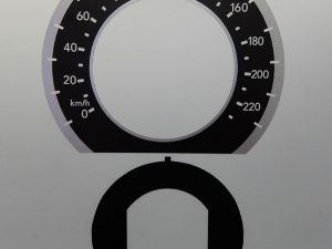 Accord Hybrid 2013 onward, MPH to KMH Conversion Dial for imported vehicle. Part No. C1062