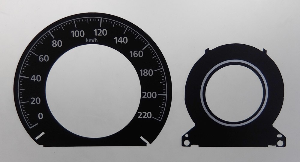 CRV MPH to KMH Conversion Dial for imported / exported vehicle. Part No. C1101