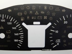 Sprinter MPH to KMH Conversion Dial for imported / exported vehicle. Part No. C1113