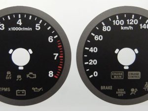 Odyssey Petrol, MPH to KMH Conversion Dial for imported vehicle. Part No. C1177