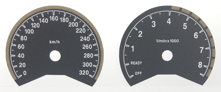 M3 (F80) & M4 (F82-F83) Released 2014. MPH to KMH Conversion Dial for imported / exported vehicle. Part No. C1186