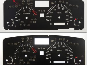 Isuzu N Series Euro 6 MPH to KMH Conversion Dial for imported / exported vehicle. Part No. C1334