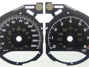 Mercedes C43 MPH to KMH Conversion Dial for imported / exported vehicle. Part No. C1524