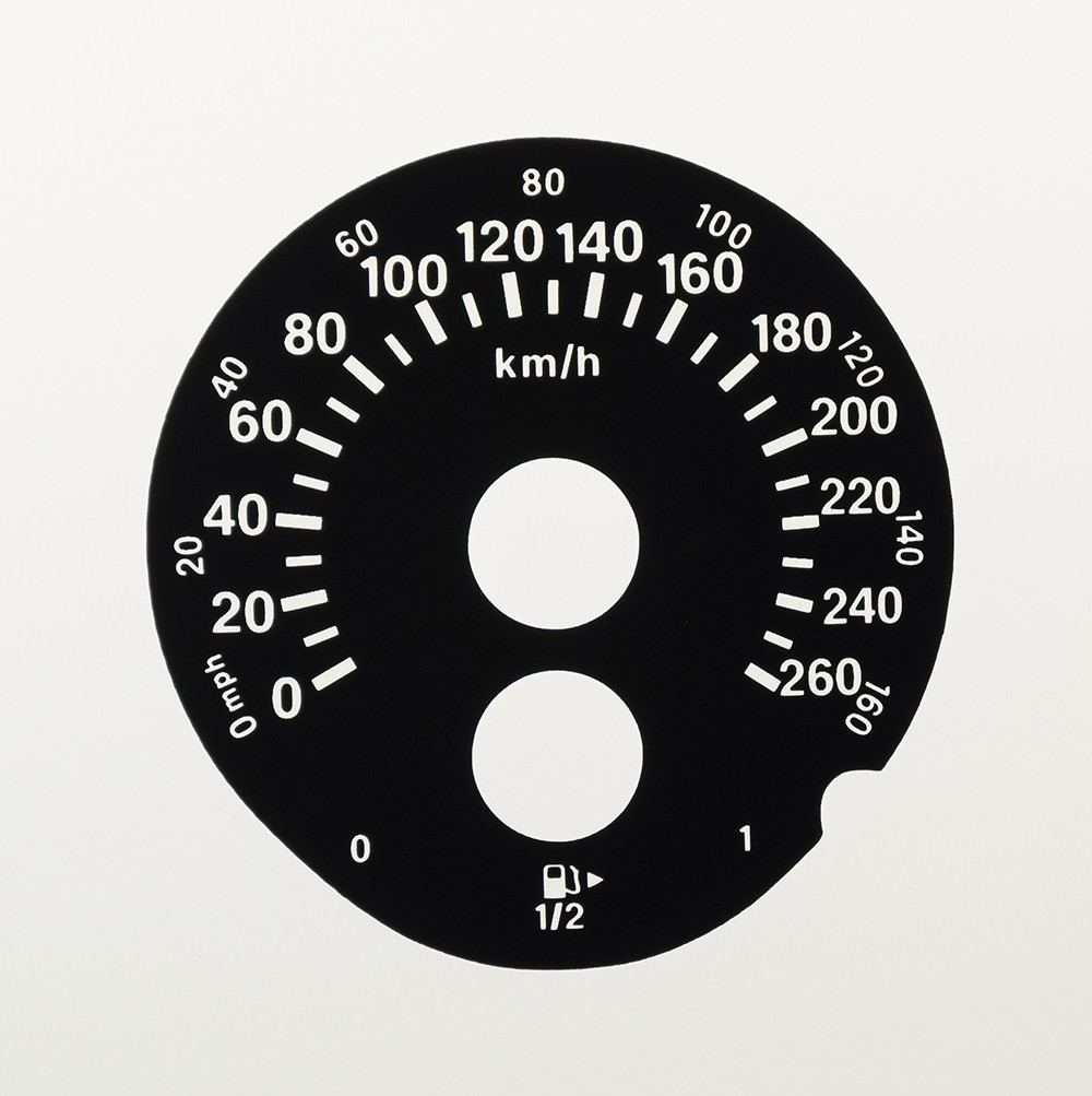 BMW 1 Series (F20-F21), 2 Series (F22-F45-F46), X1 (F48) & X2 (F39) MPH to KMH Conversion Dial for imported / exported vehicle. Part No. C1812 - Image 2
