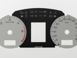 A4 MPH to KMH Conversion Dial for imported vehicle. Part No. C1828