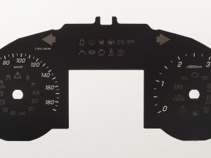 Sprinter MPH to KMH Conversion Dial for imported / exported vehicle. Part No. C1913