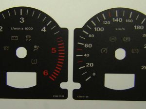 Q7. MPH to KMH Conversion Dial for imported vehicle. Part No. C348