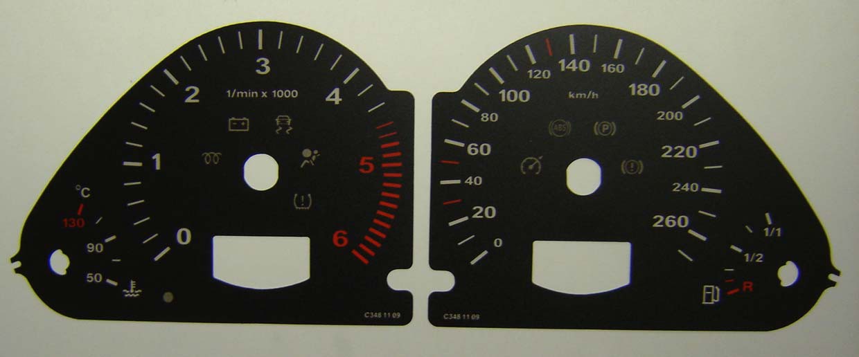 Q7. MPH to KMH Conversion Dial for imported vehicle. Part No. C348