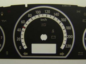 Cee'd (Petrol) MPH to KM/H Conversion Dial for imported/exported vehicle. Part No. C383