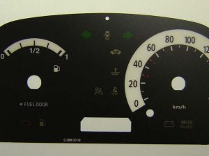 Picanto (Petrol no Rev counter) MPH to KM/H Conversion Dial for imported/exported vehicle. Part No. C388