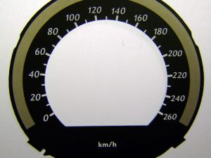 C / E Class. KMH Dial for exported vehicle. Part No. C394