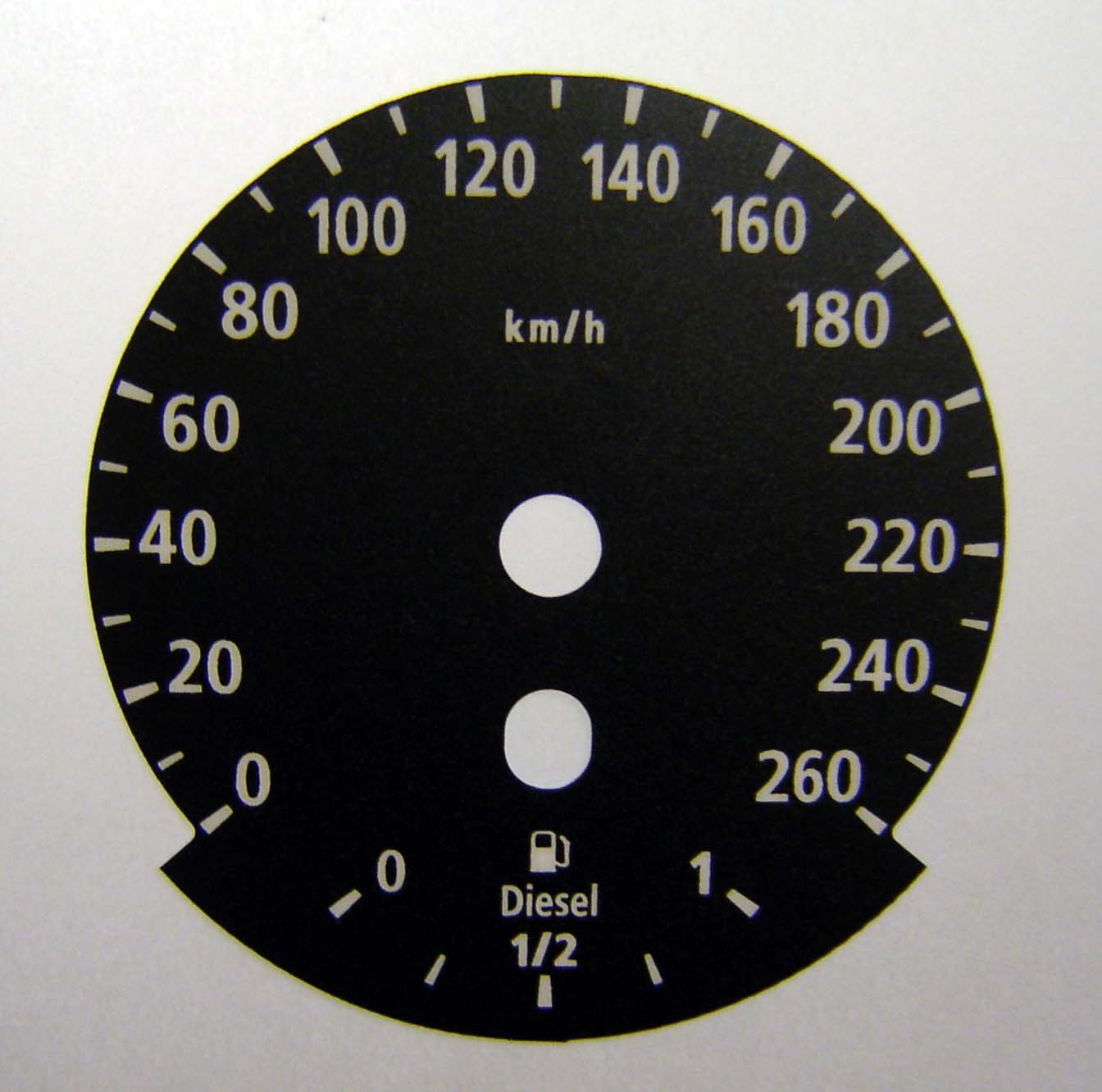 BMW 3 Series (E90-E91-E92-E93) 5 Series (E60-E61) & 6 Series (E63-E64) Diesel E60 KMH Dials Speedo ONLY. Part No. C413