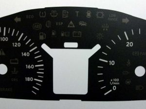 Sprinter MPH to KMH Conversion Dial for imported / exported vehicle. Part No. C442