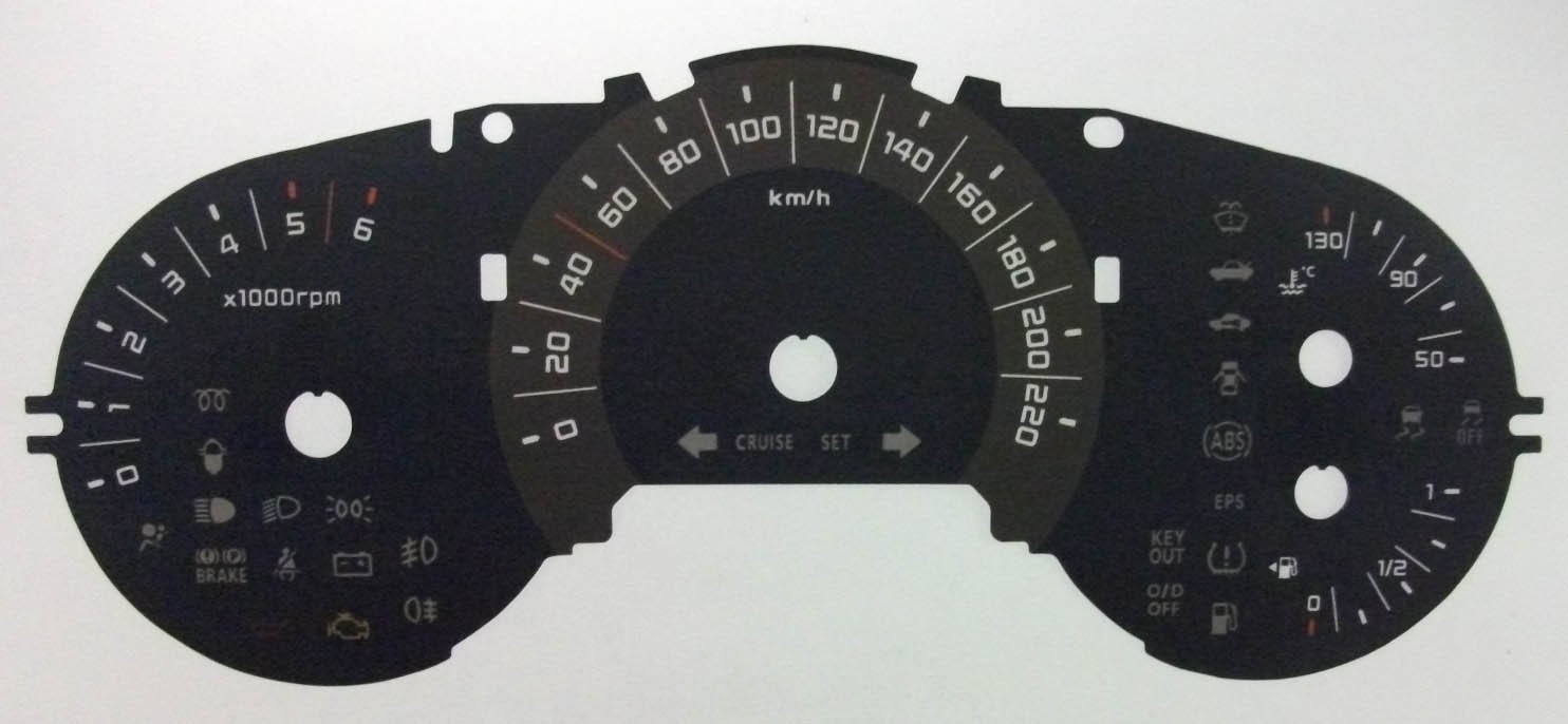 Soul (Diesel) MPH to KM/H Conversion Dial for imported/exported vehicle. Part No. C508