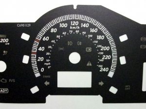 Lexus RX400H. MPH to Kmh Conversion Dial for imported / exported vehicles. Part No. C690