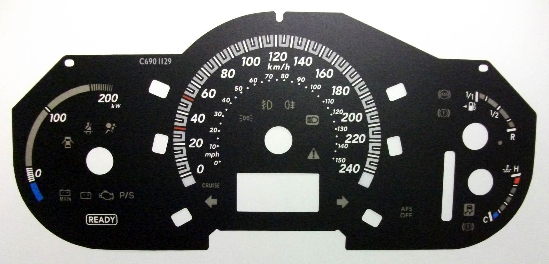Lexus RX400H. MPH to Kmh Conversion Dial for imported / exported vehicles. Part No. C690