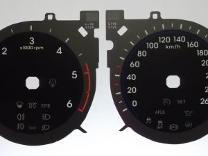 I30 Diesel MPH to KMH Conversion Dial for imported/exported vehicles. Part No. C745