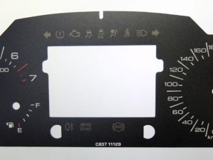 Edge, MPH to KMH Conversion Dial for imported / Exported vehicle. Part No. C837