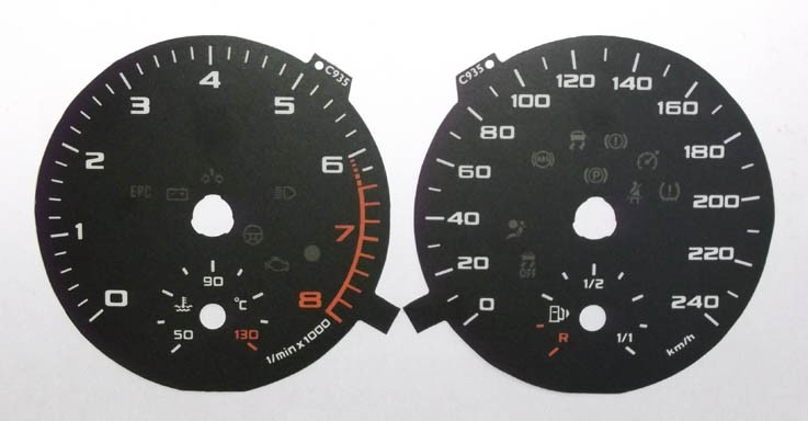 A1. MPH to Kmh Conversion Dial for imported / exported vehicle. Part No. C935