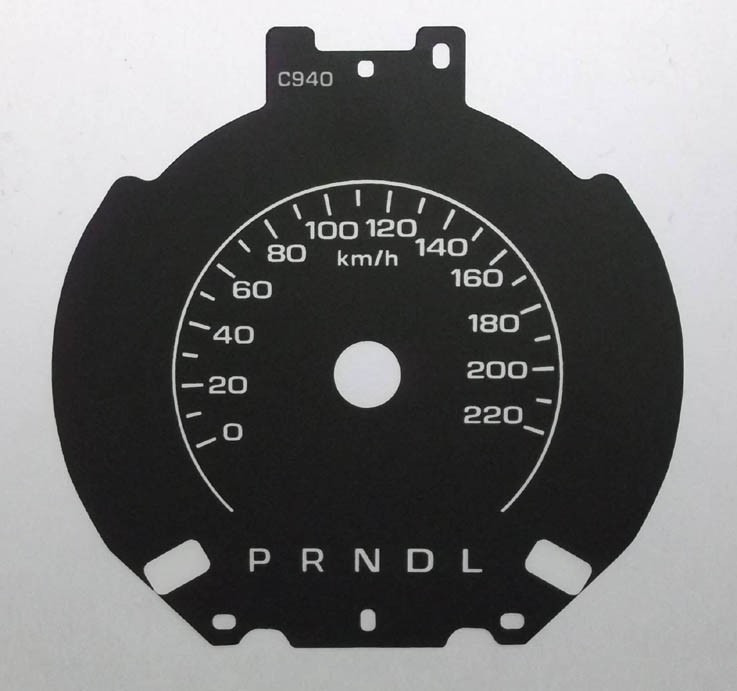 Lincoln MKT. MPH to Kmh Conversion Dial for imported / exported vehicles. Part No. C940