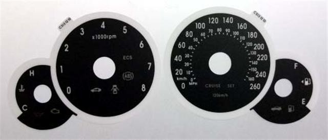 Genesis MPH to Kmh Conversion Dial for imported vehicle. Part No. C513