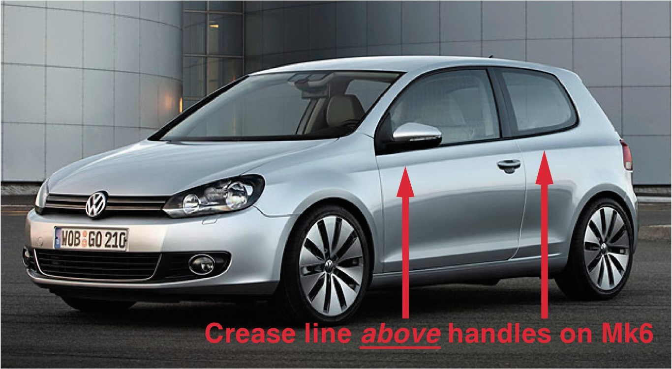 Golf Sills Mk6 All 4 Door Models (2009-Early 2013) Sill Protectors Part No. K-GOLF-MK6-4-DR - Image 4
