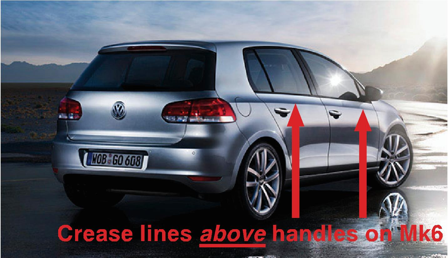 Golf Sills Mk6 All 4 Door Models (2009-Early 2013) Sill Protectors Part No. K-GOLF-MK6-4-DR - Image 3