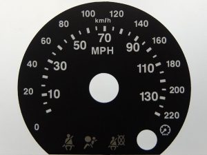 CR-V. KMH to MPH Conversion Dial for imported vehicle. Part No. C1249