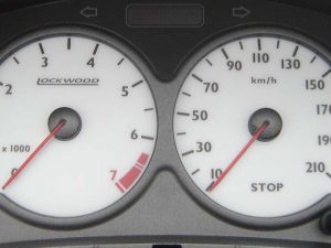 206 Dials. Early Petrol Model. No Oil Gauge Part No. 300XX