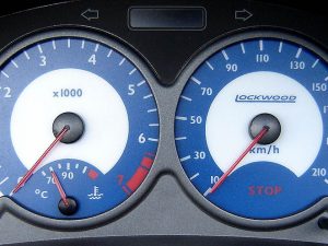 206 Dials. Early Petrol Model. With Oil Gauge Part No. 33DD