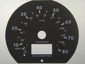 Truck. KMH to MPH Conversion Dial for imported vehicle. Part No. C132