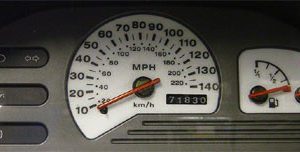 Fiesta Dials. No Rev. Counter. Part No. 400J/Y2