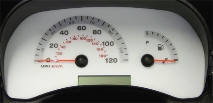 Punto Mk2 Dials. With No Rev Counter. Part No. 44AAA