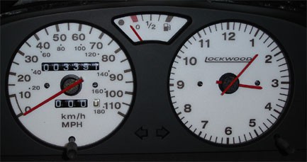 106 and Saxo Dials. (To replace VDO Dials). Speedo from Zero to 110 MPH & No Rev. Counter. Part No. 44N1
