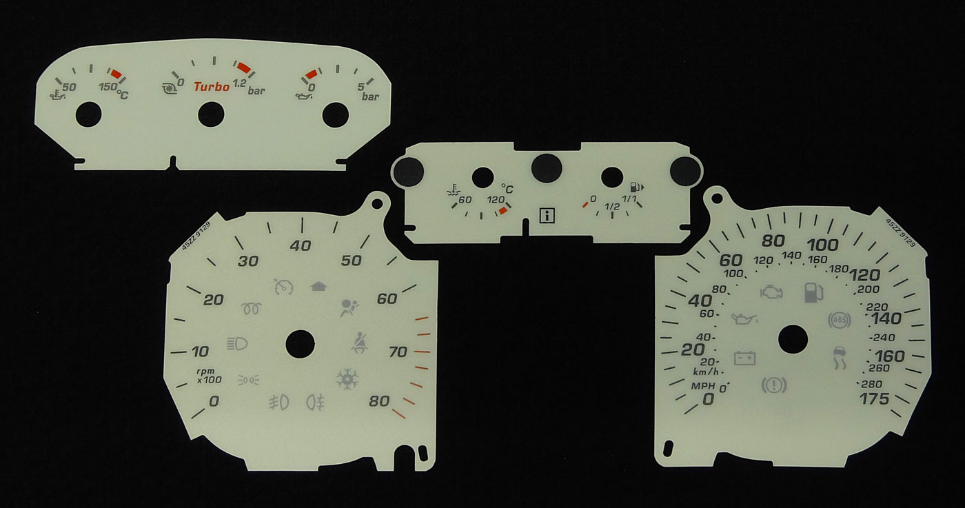 Focus ST Mk2.5 (2008 – 2011) Cream Dials. Part No. 45ZZ